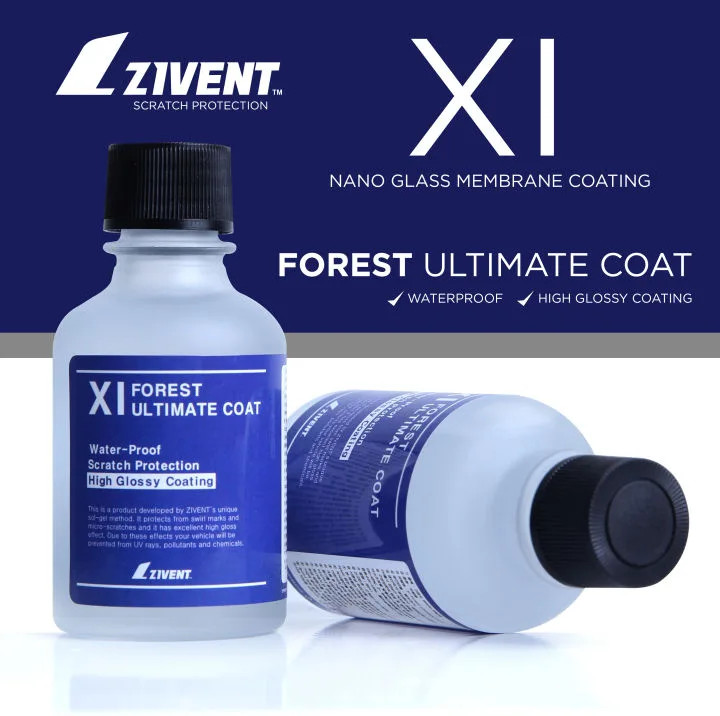 Zivent XI Forest Ultimate Coat, a nano glass membrane car coating